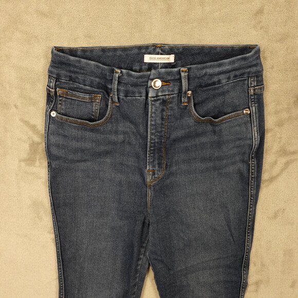Good American Good Curve Skinny Jeans Size 6/28 Blue High Rise - Picture 2 of 11